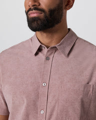Vuori Short Sleeve Bridge Button Down Zion Rose Water Lily