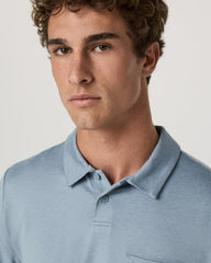 Vuori Men's Short Sleeve Ponto Performance Polo Flint Heather