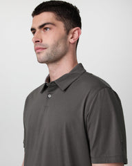Vuori Short Sleeve Feather Polo Warm Grey