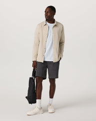 Vuori Long Sleeve Knit Oxford Button Down Men's Trench Shirt