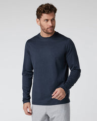 Vuori Long Sleeve Ponto Performance Tee Midnight Heather