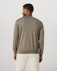 Vuori Merino Fine Gauge Wool Sweater Men's Taupe Sweater