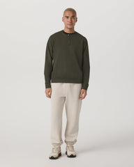 Vuori Long Sleeve Coronado Henley - Relaxed Oregano Heather