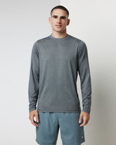 Vuori Long Sleeve Tradewind Performance Tee 2.0 Heather Grey