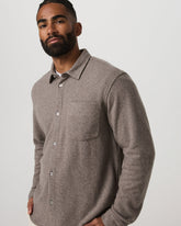Vuori Long Sleeve Altitude Wool Shirt - Relaxed Phantom Grey