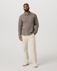 Vuori Long Sleeve Altitude Wool Shirt - Relaxed Phantom Grey