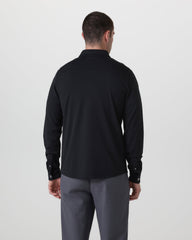 Vuori Long Sleeve North Beach Button Down Black