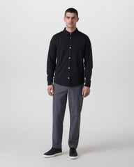Vuori Long Sleeve North Beach Button Down Black