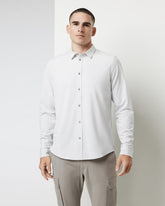 Vuori Long Sleeve Bridge Button Down Men's Salt Shirt