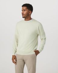 Vuori Men's Merino Fine Gauge Wool Sweater Sandalwood