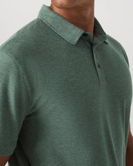 Vuori Strato Tech Polo Men's Agate Green Heather Polo Shirt