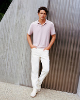 Vuori Strato Tech Polo Men's Faded Rose Heather Polo Shirt