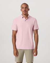 Vuori Strato Tech Polo Men's Faded Rose Heather Polo Shirt