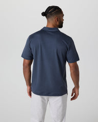 Vuori Short Sleeve Ponto Performance Polo Azure Heather