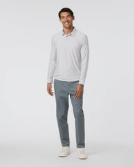 Vuori Long Sleeve Strato Tech Polo Frost Grey Heather