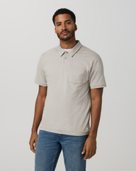 Vuori Short Sleeve Ponto Performance Polo Dark Salt Heather