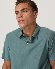 Vuori Strato Tech Polo Men's Bluegrass Heather Polo Shirt
