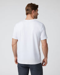 Vuori Short Sleeve Ever Henley Men's White Henley T Shirt