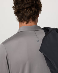 Vuori Short Sleeve Viewpoint Polo 2.0 Men's Cavern Grey Shirt