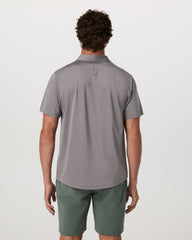 Vuori Short Sleeve Viewpoint Polo 2.0 Men's Cavern Grey Shirt
