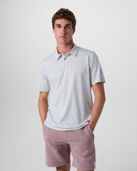 Vuori Short Sleeve Feather Polo Frost Grey