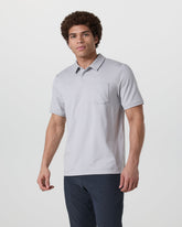 Vuori Short Sleeve Ponto Performance Polo Frost Grey Heather