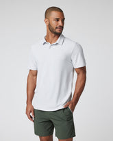 Vuori Gamepoint Polo Men's Frost Grey Tennis Polo