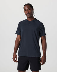Vuori Short Sleeve Viewpoint Henley Navy