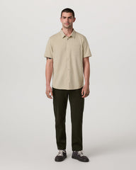 Vuori Short Sleeve Knit Oxford Button Down - Classic Fit Trench