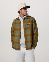 Vuori Long Sleeve Flannel Button Down Men's Bluegrass Shirt