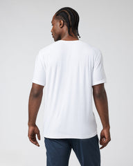 Vuori Strato Tech V-Neck Men's White Workout Shirt