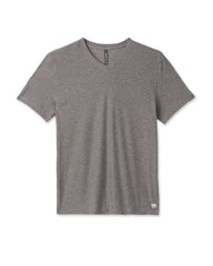 Vuori Strato Tech V-Neck Men's Heather Grey Shirt