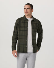 Vuori Seaview Plaid Button Down Shirt Dark Oregano Shirt