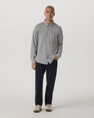 Vuori Jeffreys Overshirt Men's Grey Button-Up Shirt