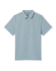Vuori Short Sleeve Manhattan Button Down Men's Mist Shirt