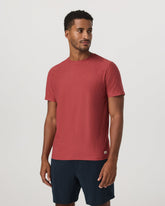 Vuori Strato Tech Tee Men's Fire Heather Performance Shirt