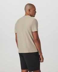 Vuori Short Sleeve Strato Pocket Tee-Relaxed Fit Truffle Heather