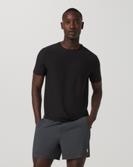 Vuori Strato Tech Tee Men's Black Quick Dry T Shirt