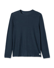 Vuori Long-Sleeve Strato Tech Tee Navy Long Sleeve Top