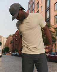 Vuori Strato Tech Tee Men's Mushroom Heather T-Shirt