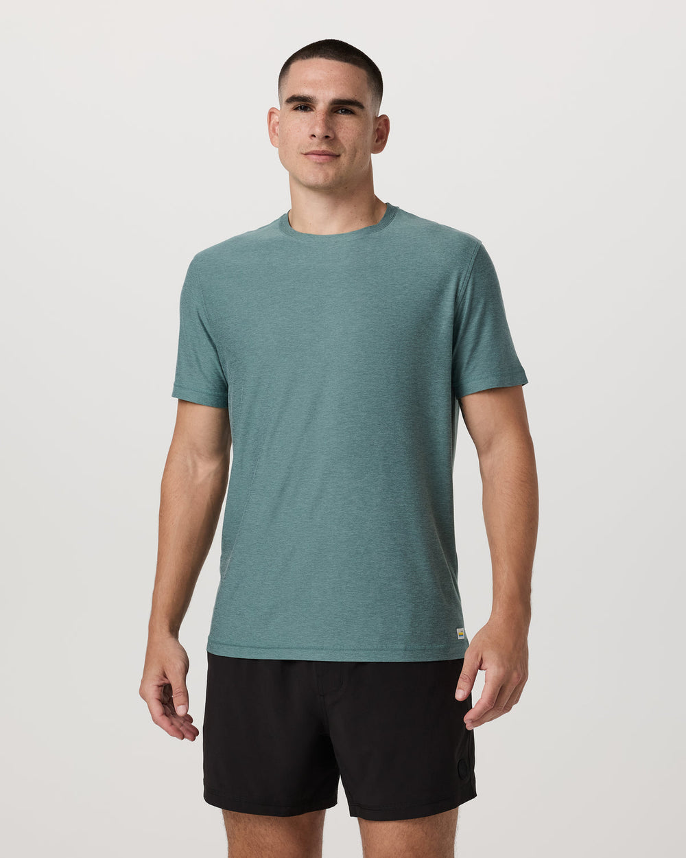 Vuori Strato Tech Tee Men's Bluegrass Heather T-Shirt