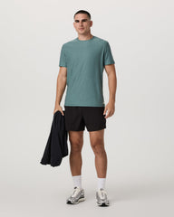 Vuori Strato Tech Tee Men's Bluegrass Heather T-Shirt