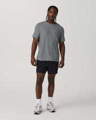 Vuori Short Sleeve Strato Tech Tee - Relaxed Fit Heather Grey