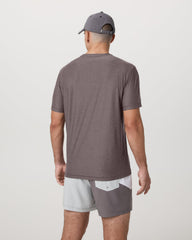 Vuori Strato Tech Tee Men's Huckleberry Heather T-Shirt