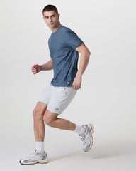 Vuori Strato Tech Tee Men's Pool Blue Workout Shirt