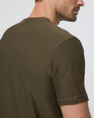 Vuori Strato Tech Tee Men's Moss Green Workout Shirt