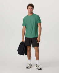 Vuori Strato Tech Tee Men's Hedge Green Workout Shirt