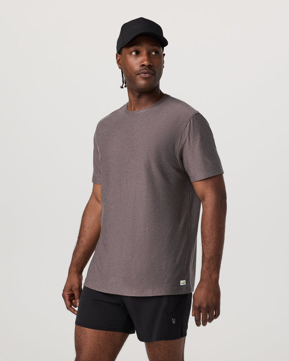 Vuori Men's Short Sleeve Strato Tee - Relaxed Fit Huckleberry
