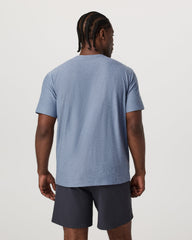 Vuori Men's Short Sleeve Strato Pocket Tee - Relaxed Chambray