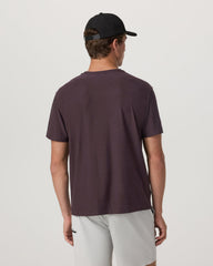 Vuori Short Sleeve Strato Pocket Tee - Relaxed Fit Raisin Heather
